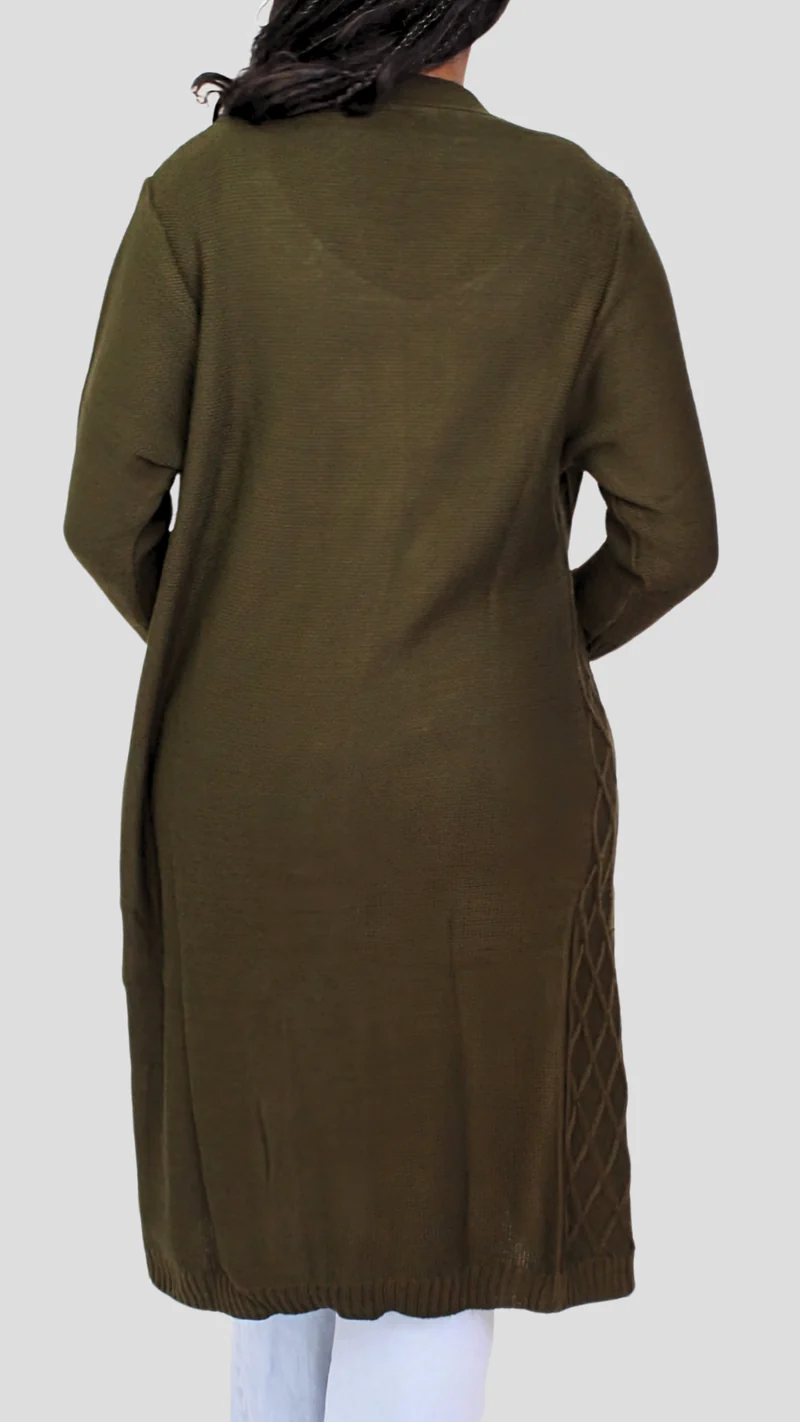 The Fashion Frenzy Waterfall Cardigan - Green