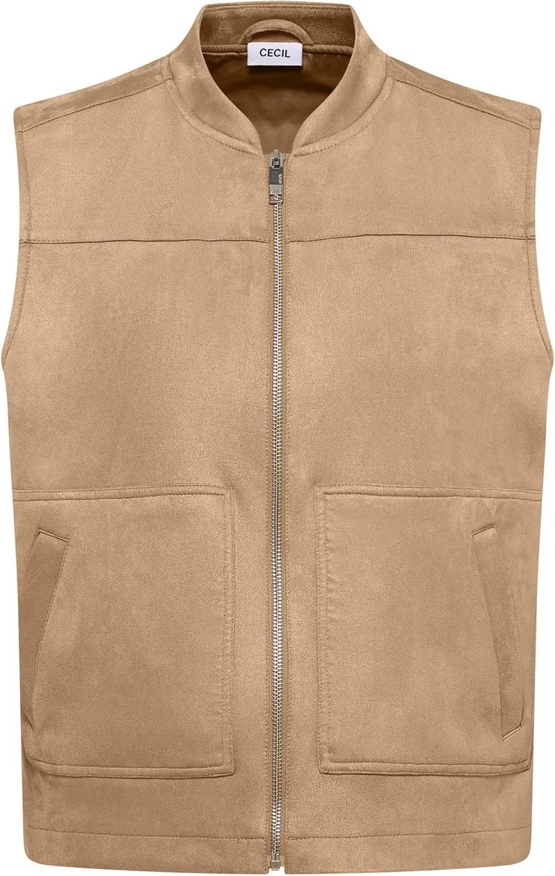 Cecil Velour Blouson Vest - 2_B220306_17413