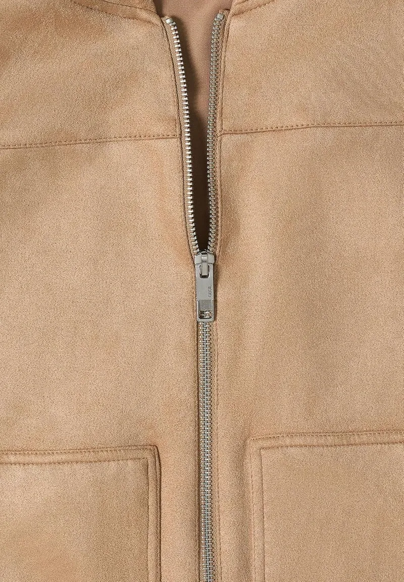 Cecil Velour Blouson Vest - 2_B220306_17413