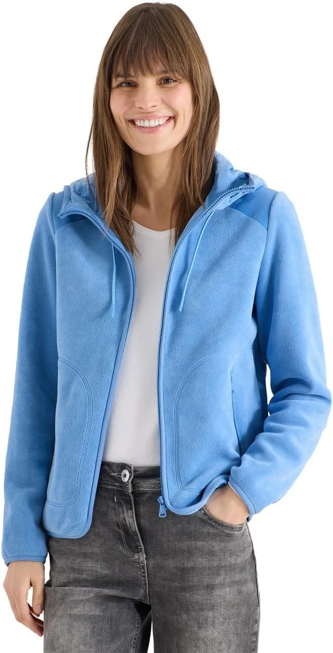 Cecil Fleece Jacket w. Mat-Mix - 2_B212917_17372