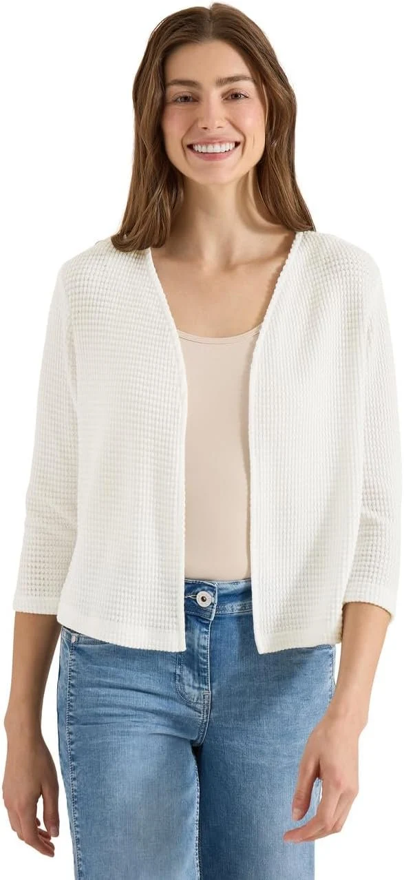 Cecil TOS Ajour Knit Open Jacket - 2_B325362_13474
