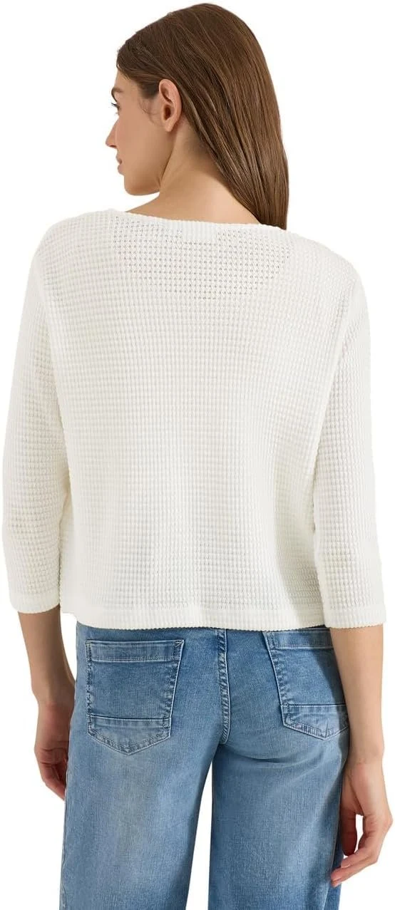 Cecil TOS Ajour Knit Open Jacket - 2_B325362_13474