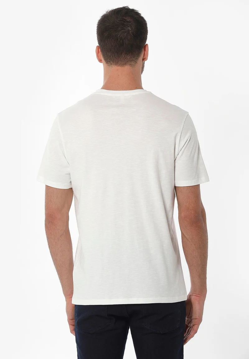 T-Shirt aus Bio-Baumwolle mit Anker-Print