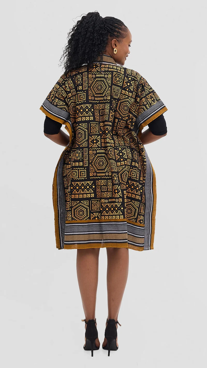 BoSi Asooke Kimono - Tribal Print