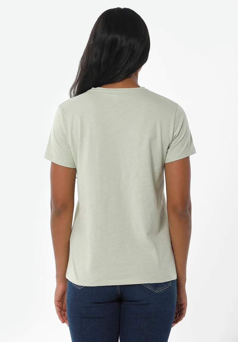 T-Shirt aus Bio-Baumwolle mit Print