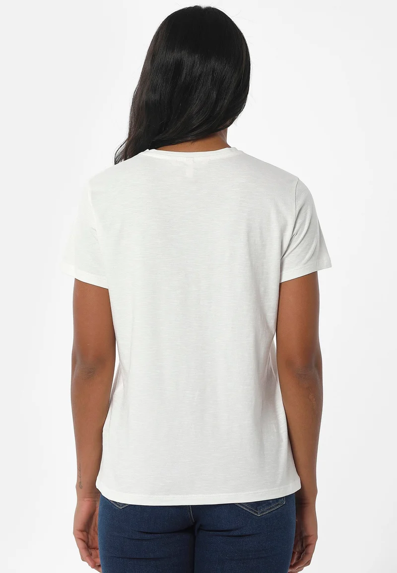 T-Shirt aus Bio-Baumwolle mit Print