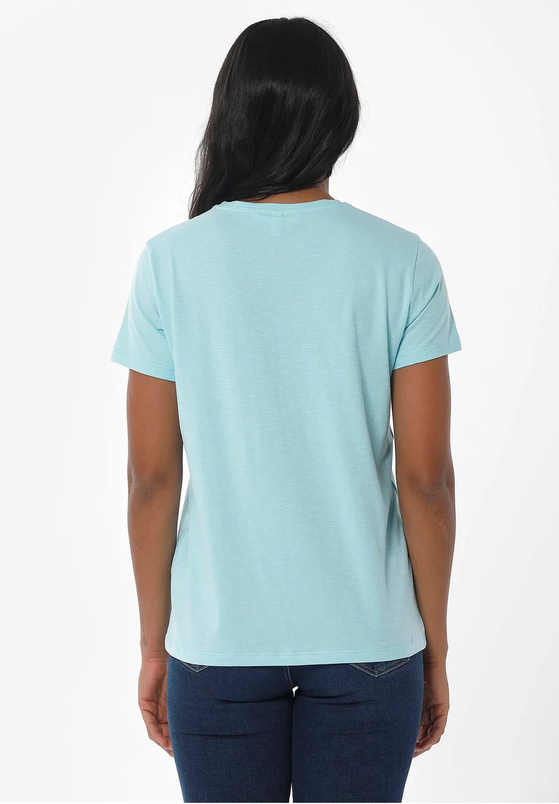 T-Shirt aus Bio-Baumwolle mit Print