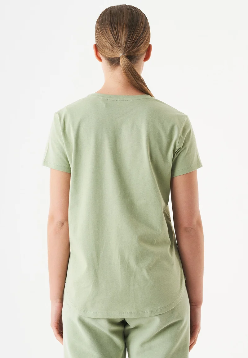 TUBA Basic T-Shirt aus Bio-Baumwolle mit V-Ausschnitt