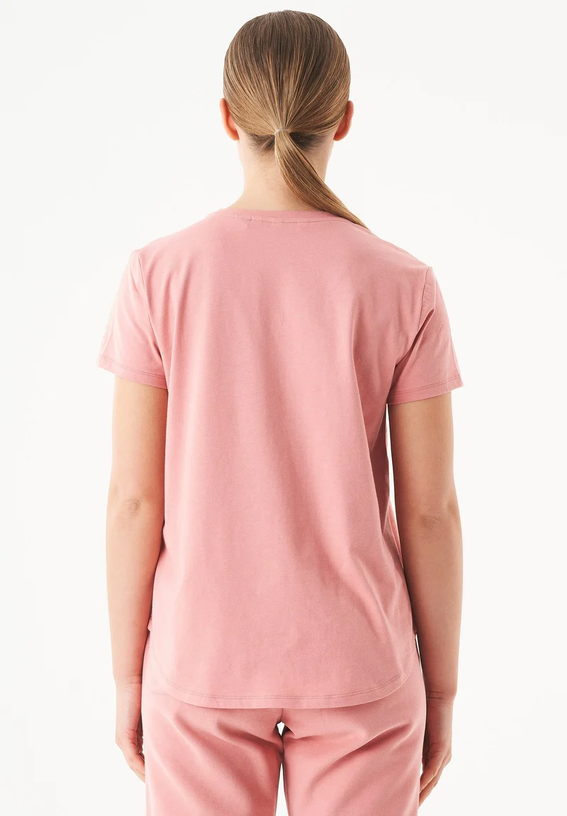 TUBA Basic T-Shirt aus Bio-Baumwolle mit V-Ausschnitt
