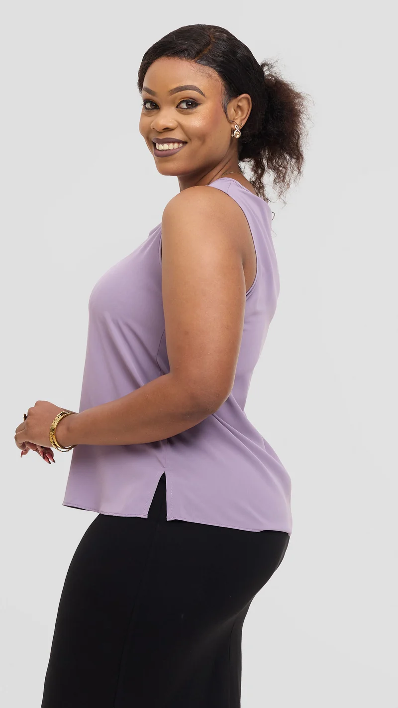 Vivo Talia Sleeveless Tank Top - Lilac
