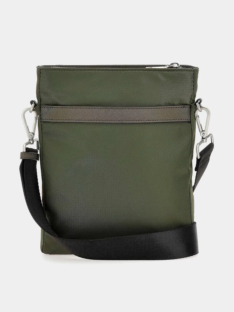 Guess Umhängetasche Herren Certosa Nylon Smart Grün HMECRNP3376GRE