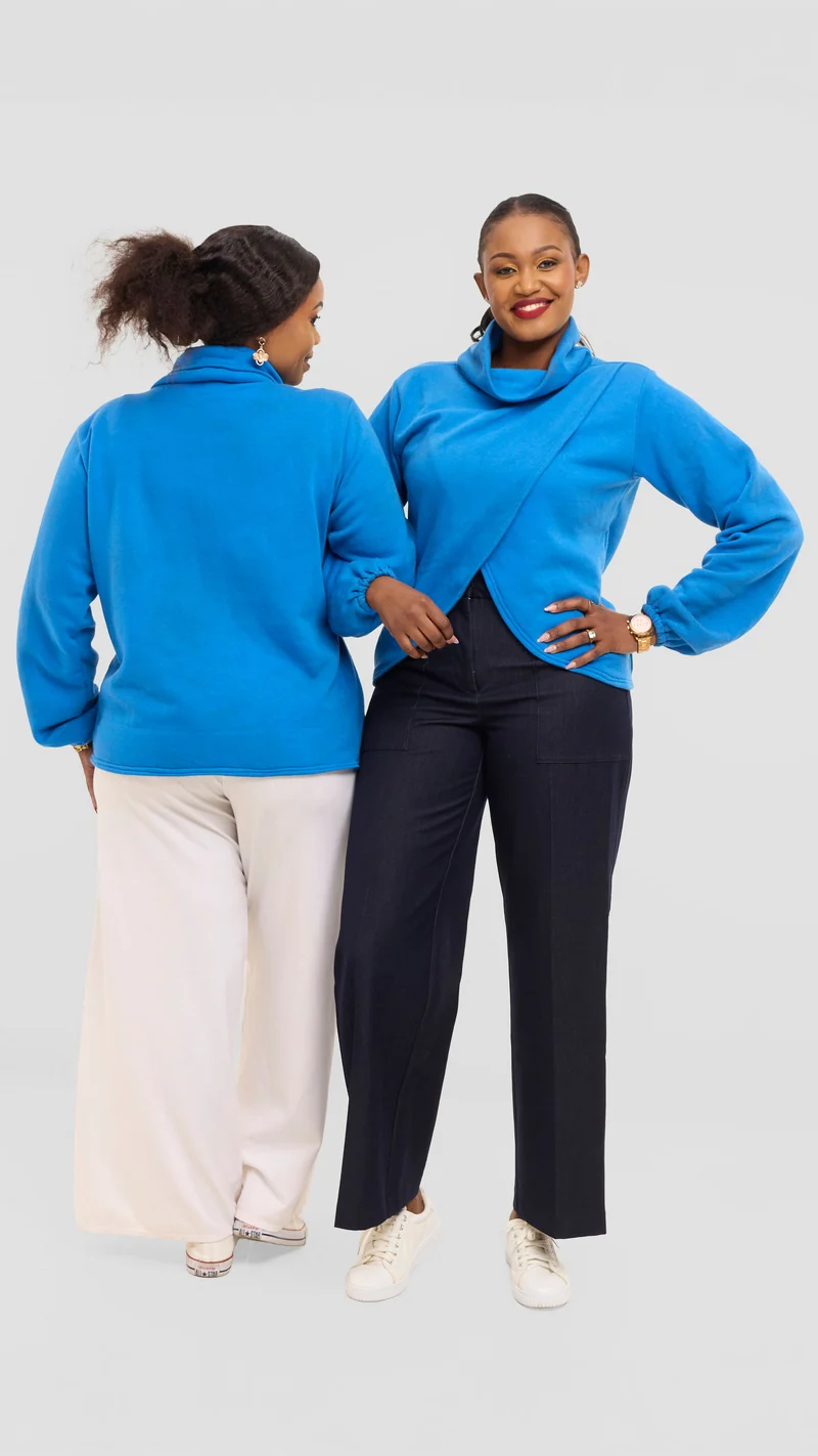 Phyls collections Savannah Sweater - Blue