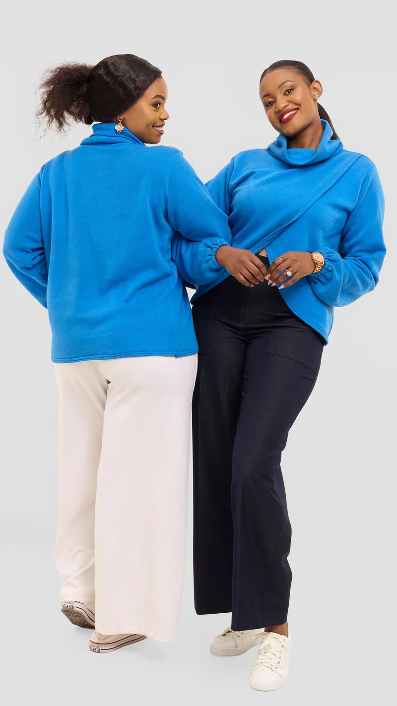 Phyls collections Savannah Sweater - Blue