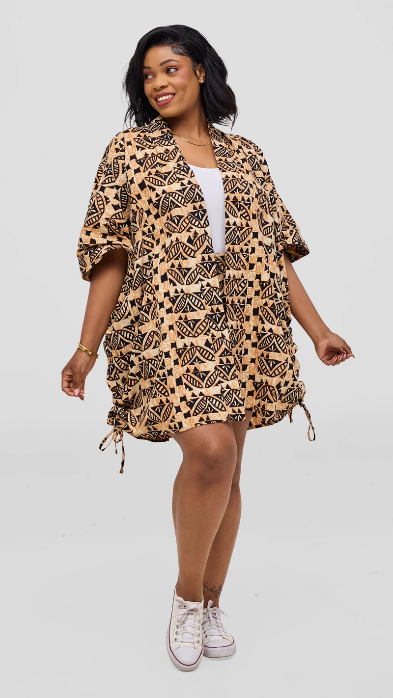 Safari by Vivo Zehra Kitenge Shorts - Kosi Print