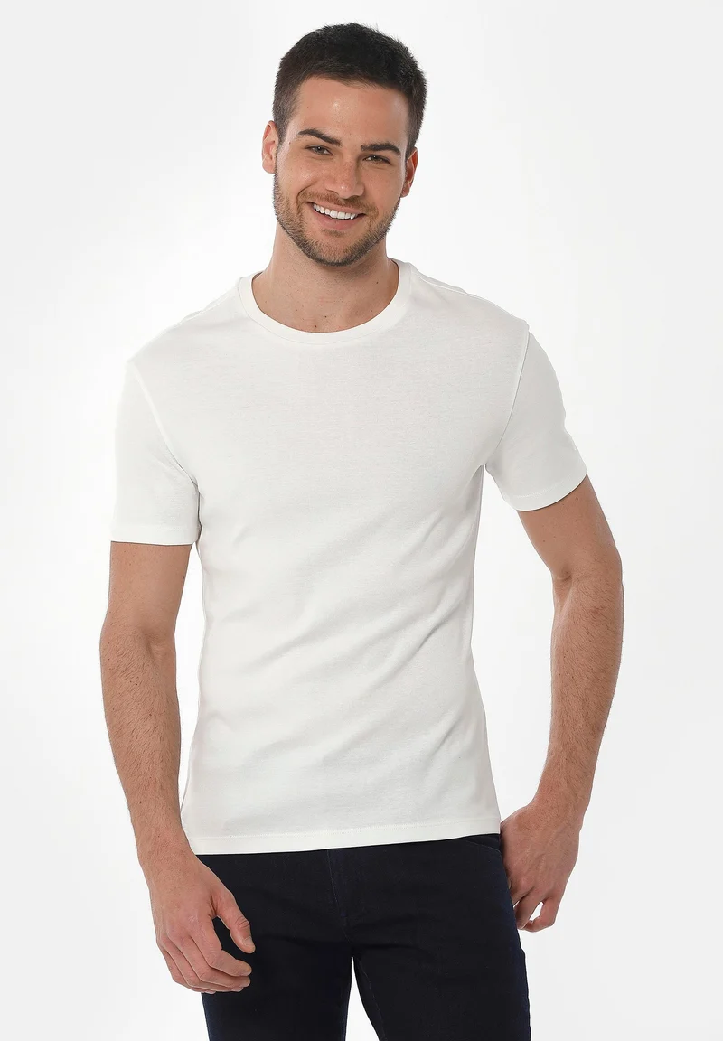 Geripptes T-Shirt aus Bio-Baumwolle