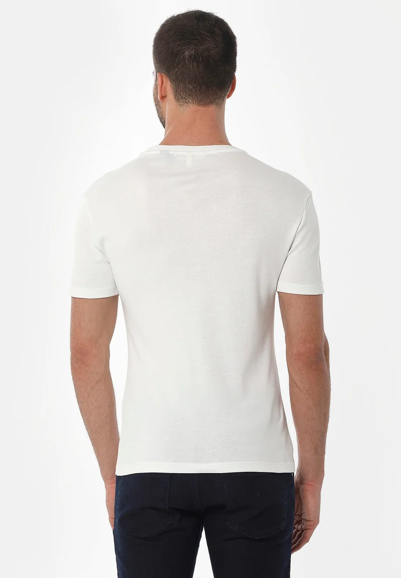 Geripptes T-Shirt aus Bio-Baumwolle
