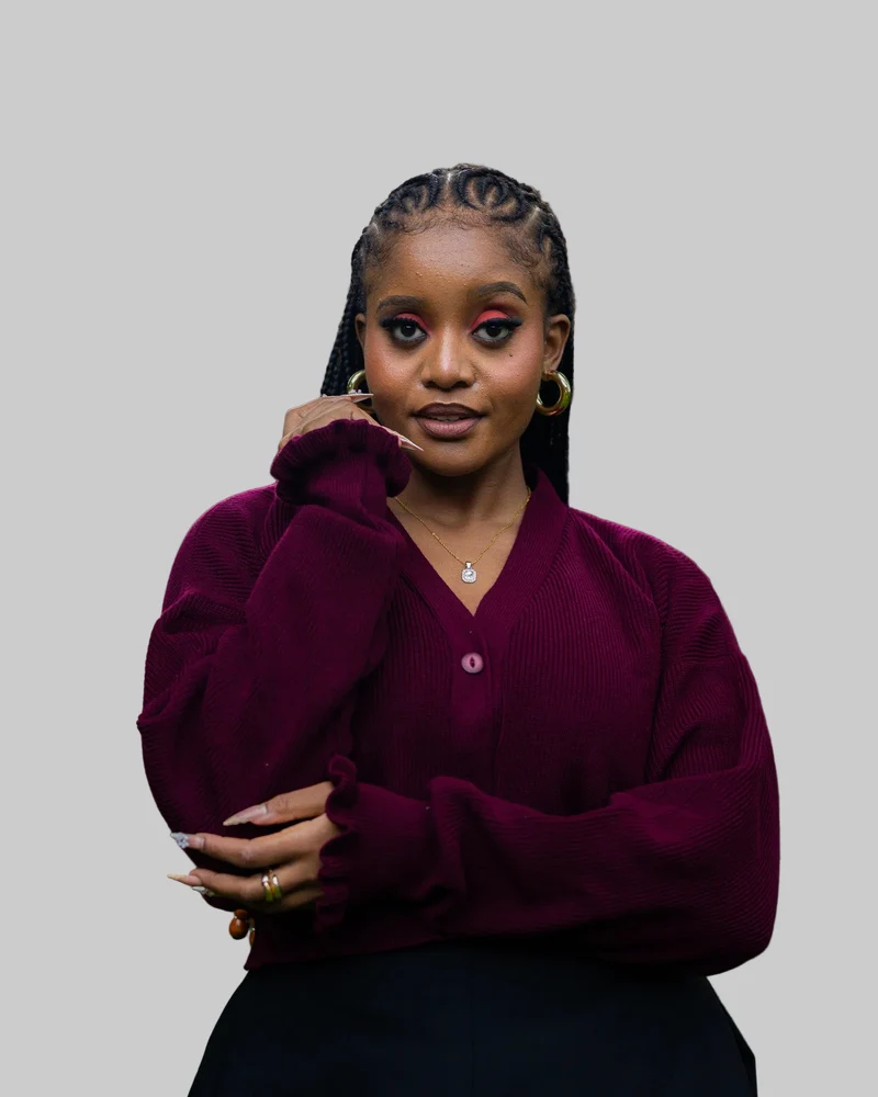 African Yuva Nila Sweater - Burgundy