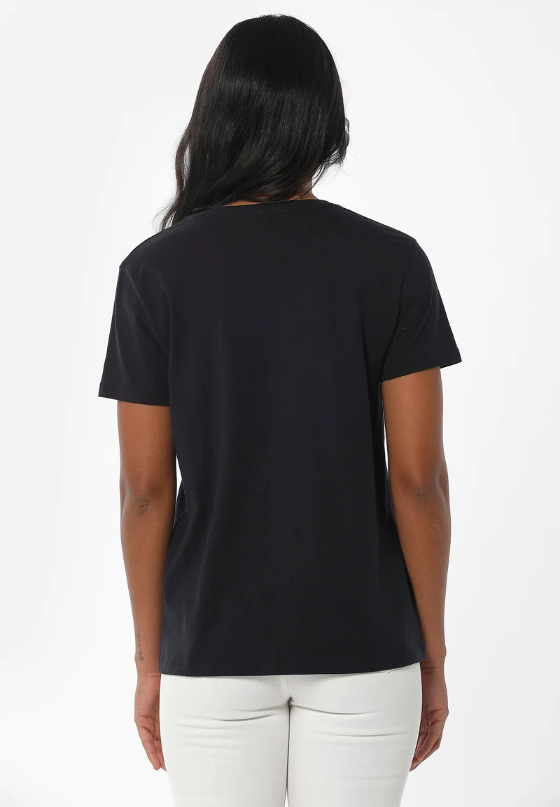 T-Shirt aus Bio-Baumwolle mit Stickerei