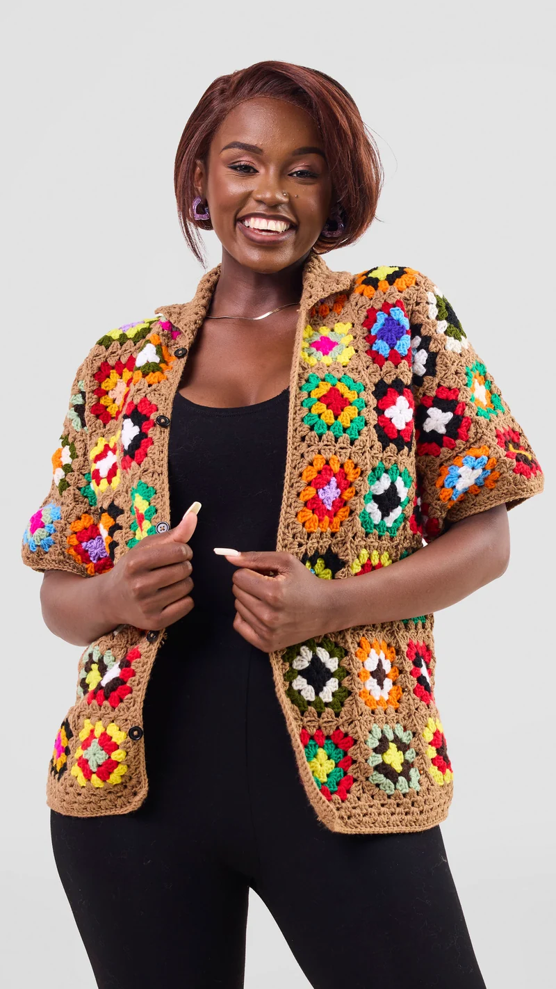 Zakii Unisex Crochet Shirt - Multicolored