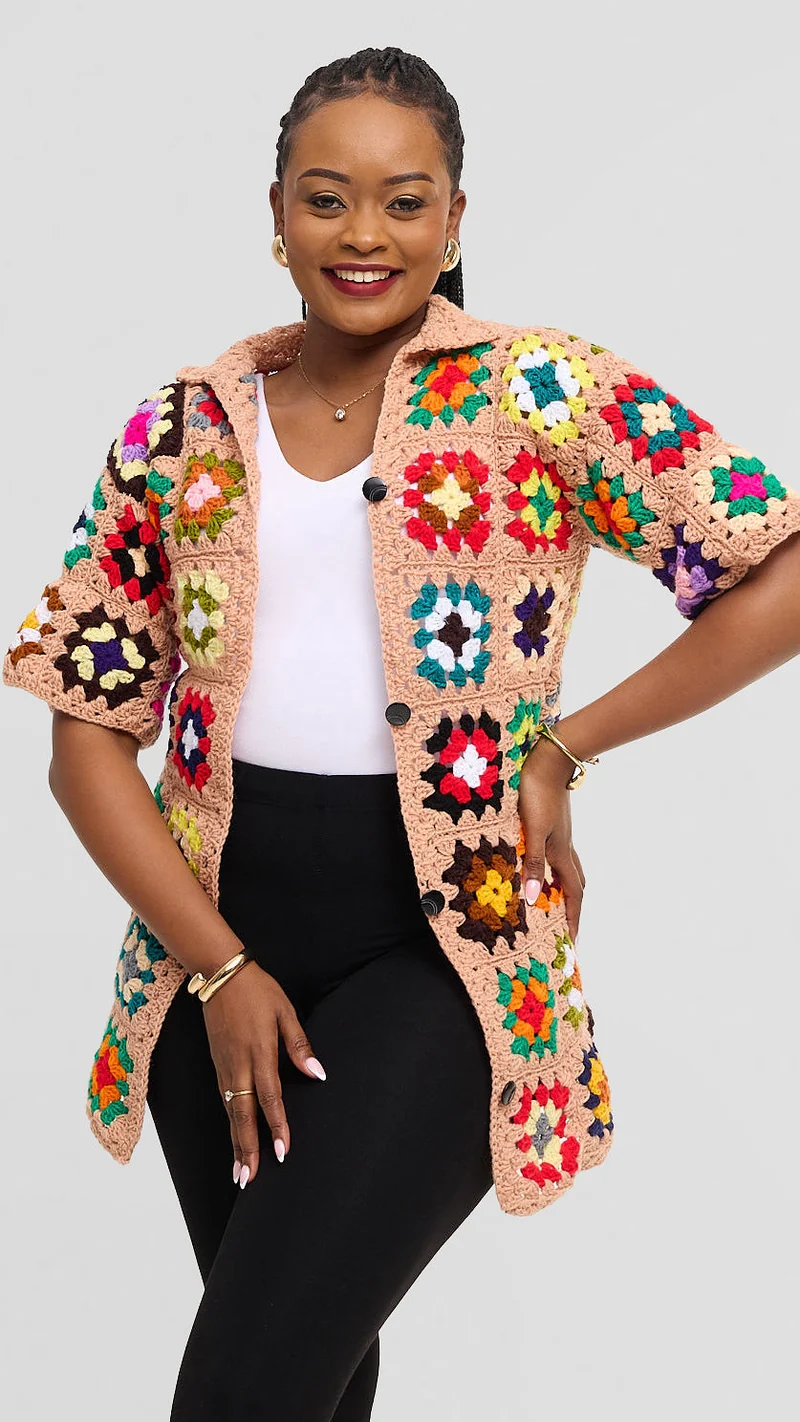 Zakii Unisex Crochet Shirt - Multicolored