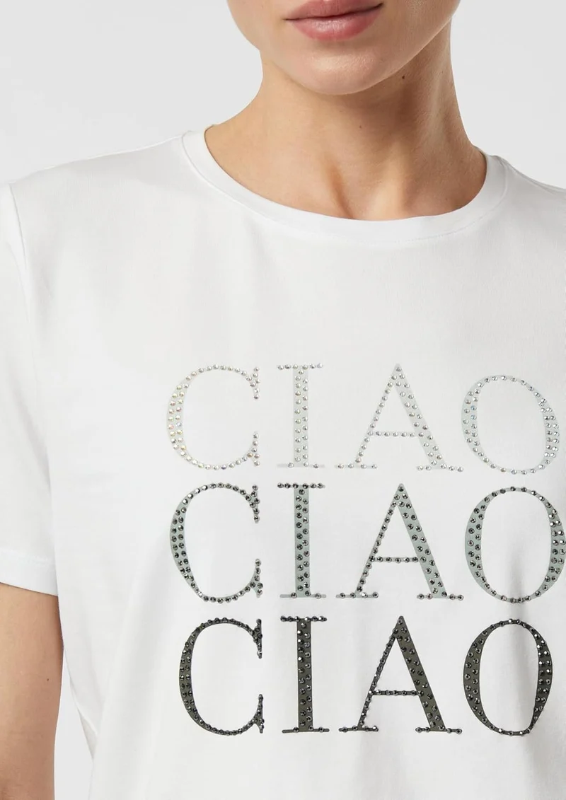 Comma T-Shirt Weiß