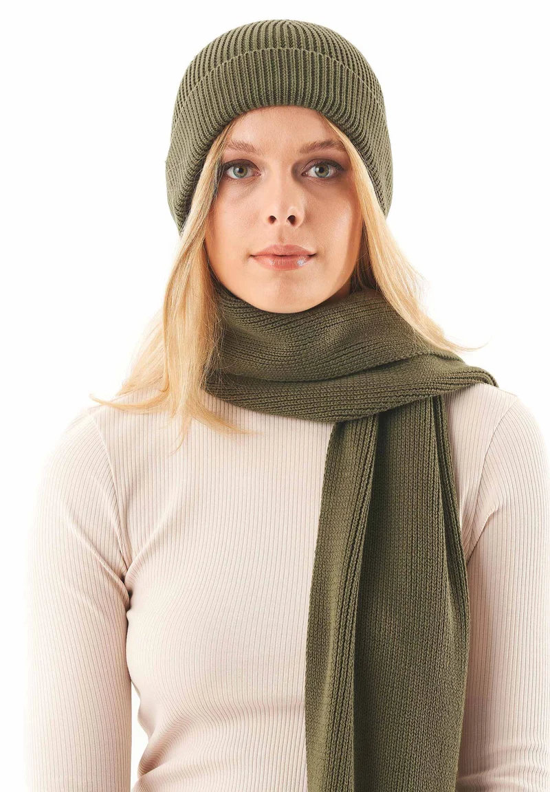Unisex Strickschal aus Bio-Baumwolle