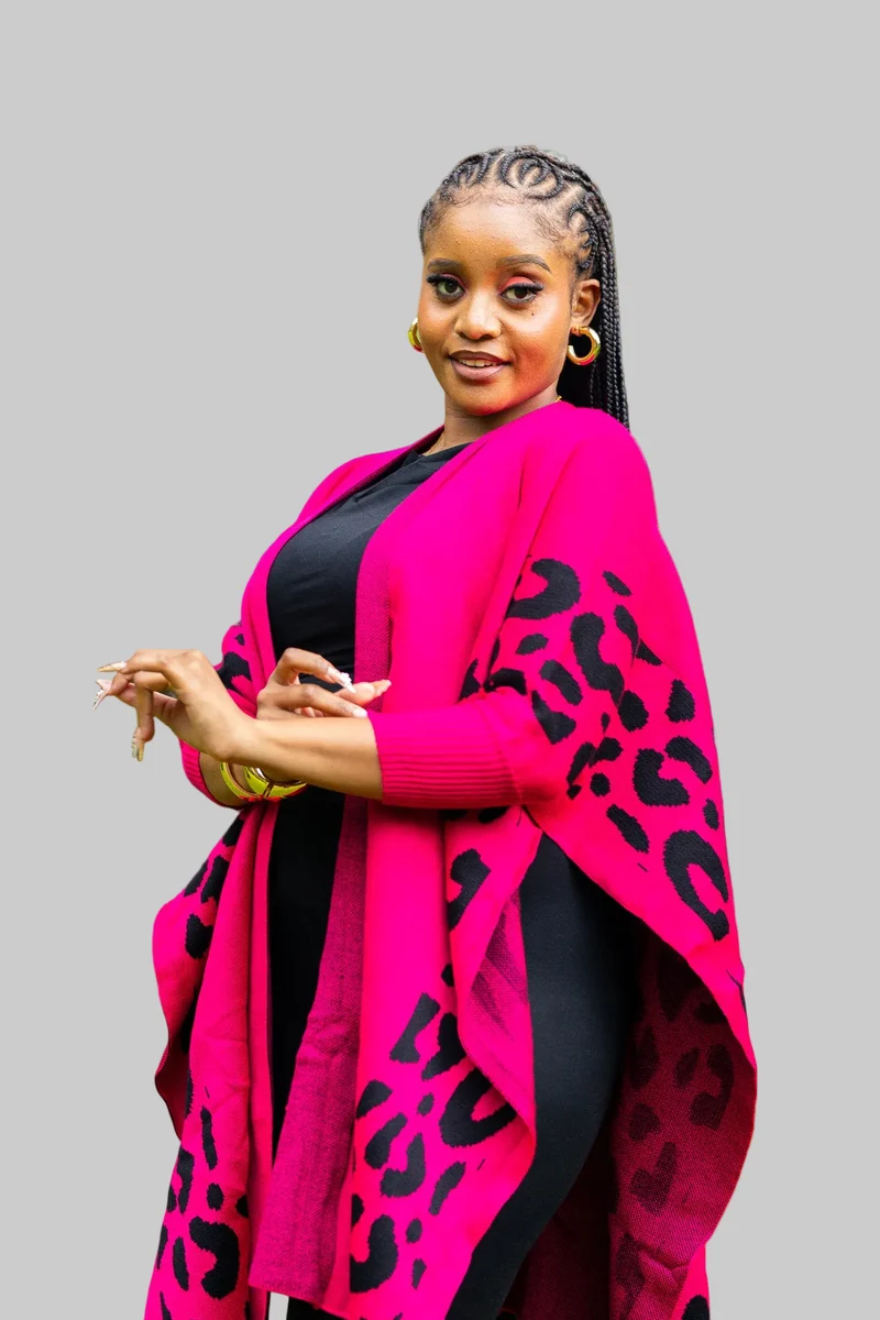 African Yuva Safari Shawl - Pink
