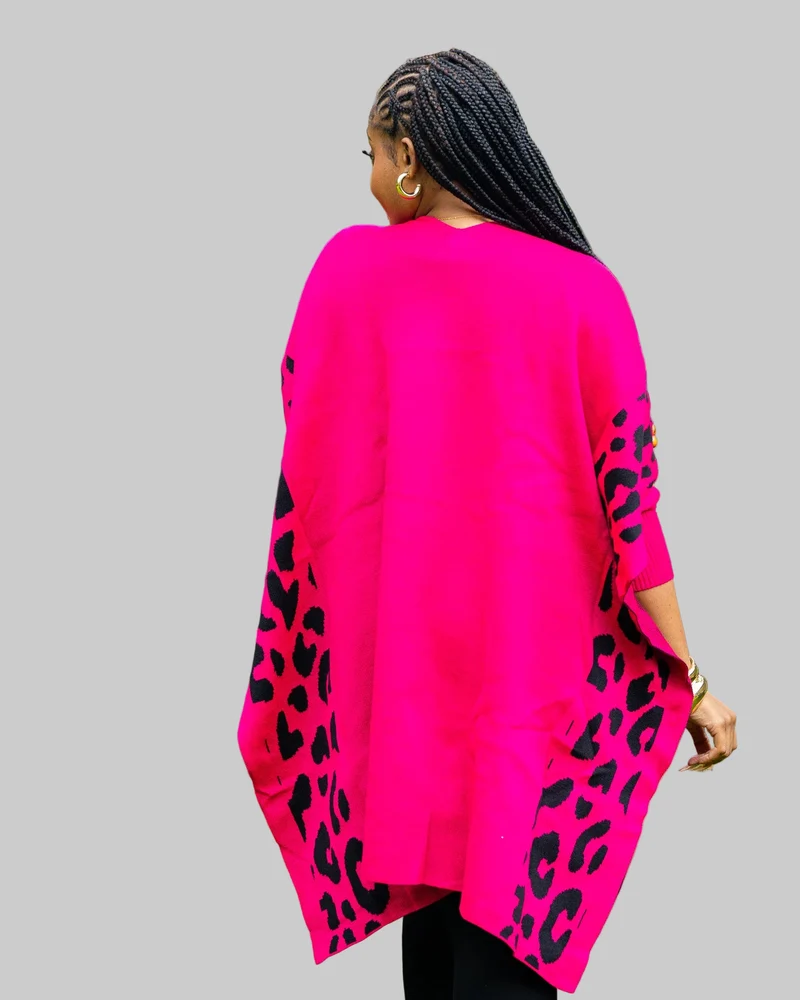African Yuva Safari Shawl - Pink