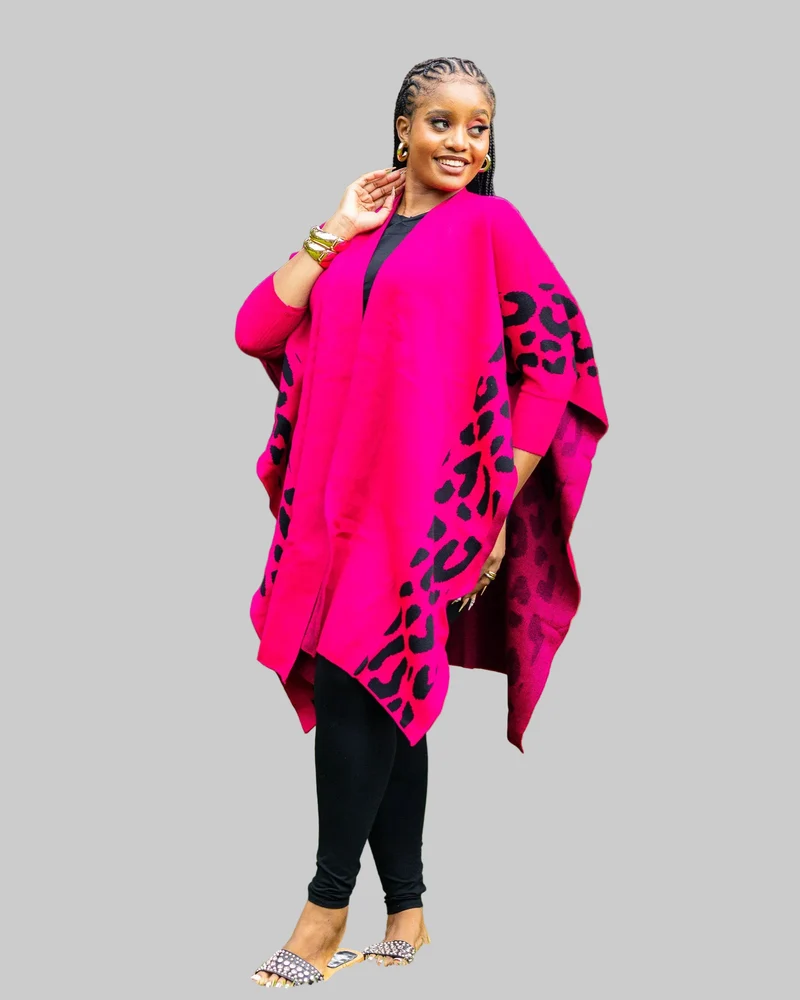 African Yuva Safari Shawl - Pink