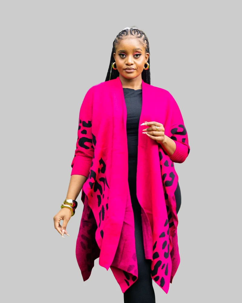 African Yuva Safari Shawl - Pink