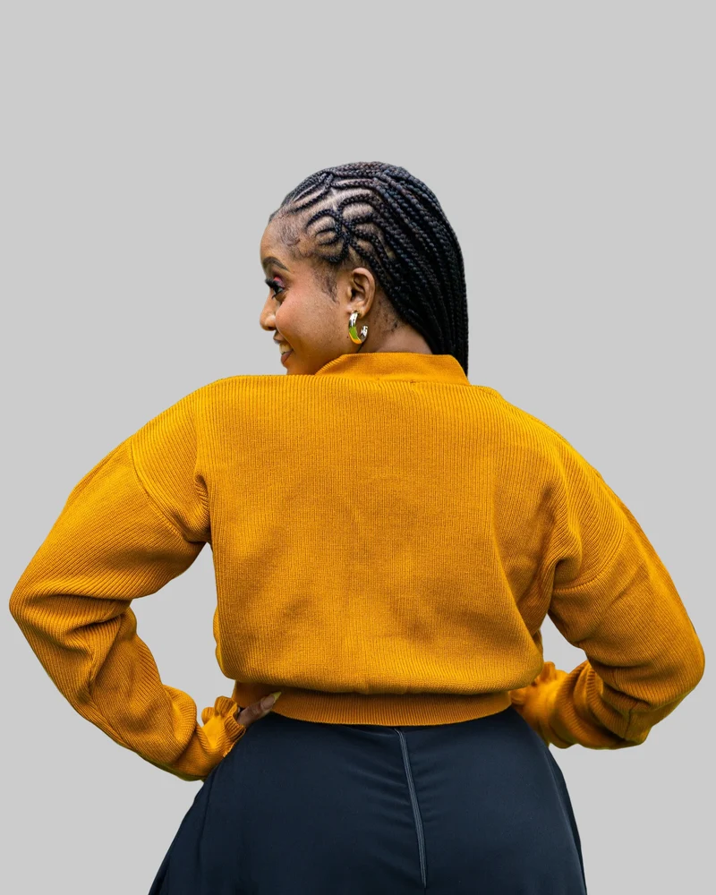 African Yuva Nila Sweater - Mustard