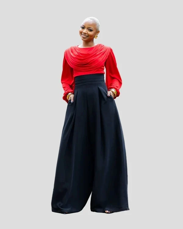 African Yuva Amber Pants Only - Black