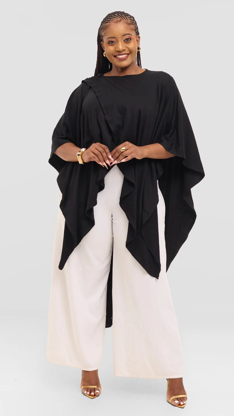 Inroses 3-in-1 Flow Drape Kimono - Black