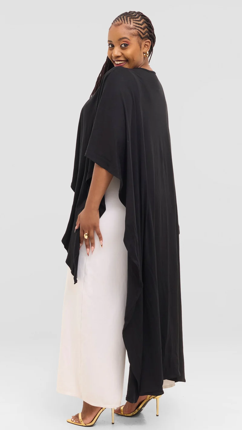 Inroses 3-in-1 Flow Drape Kimono - Black