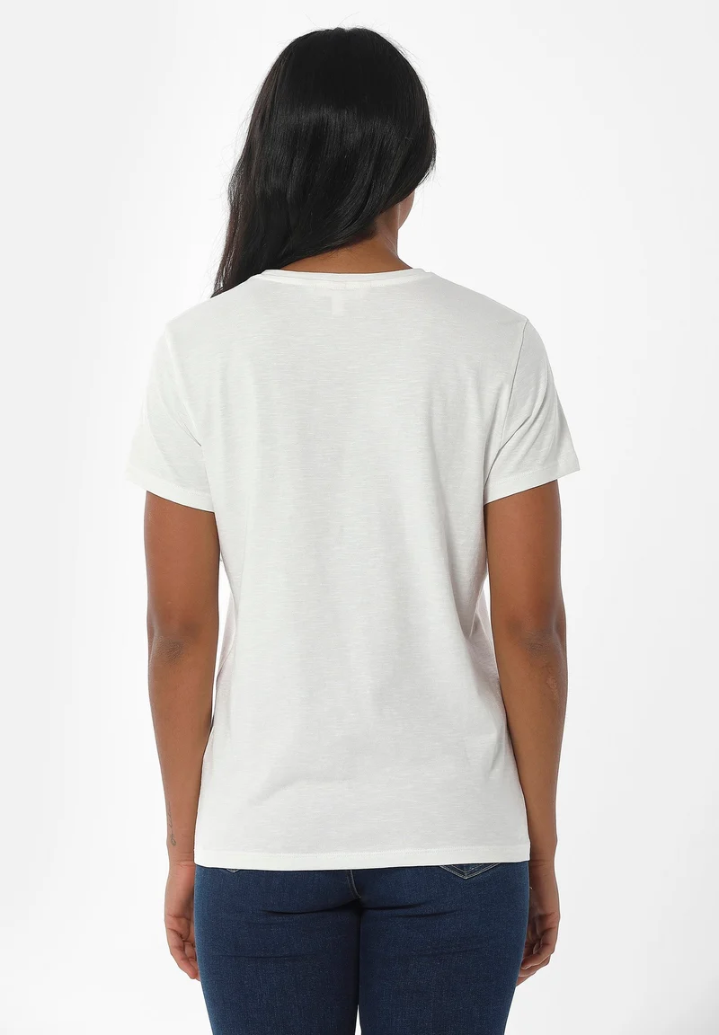 T-Shirt aus Bio-Baumwolle mit Print