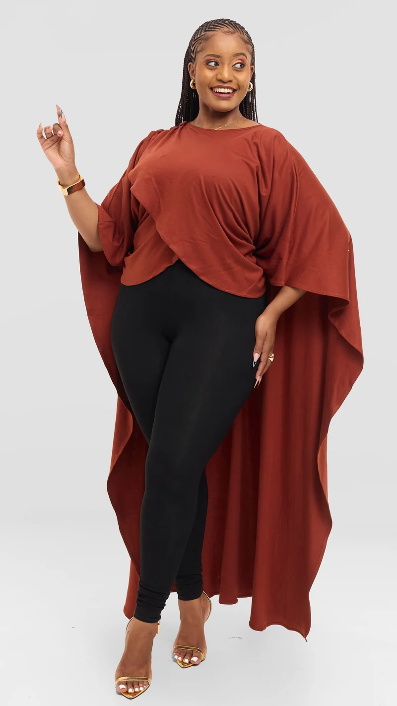 Inroses 3-in-1 Flow Drape Kimono - Brown