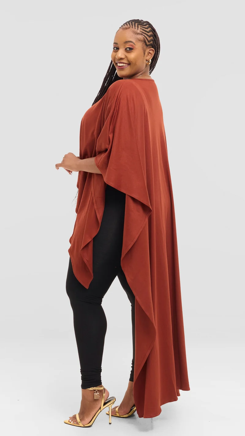 Inroses 3-in-1 Flow Drape Kimono - Brown