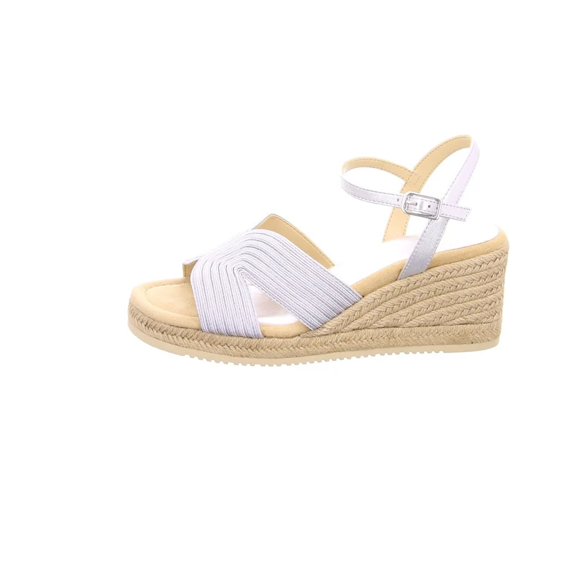 Keilsandalen silber
