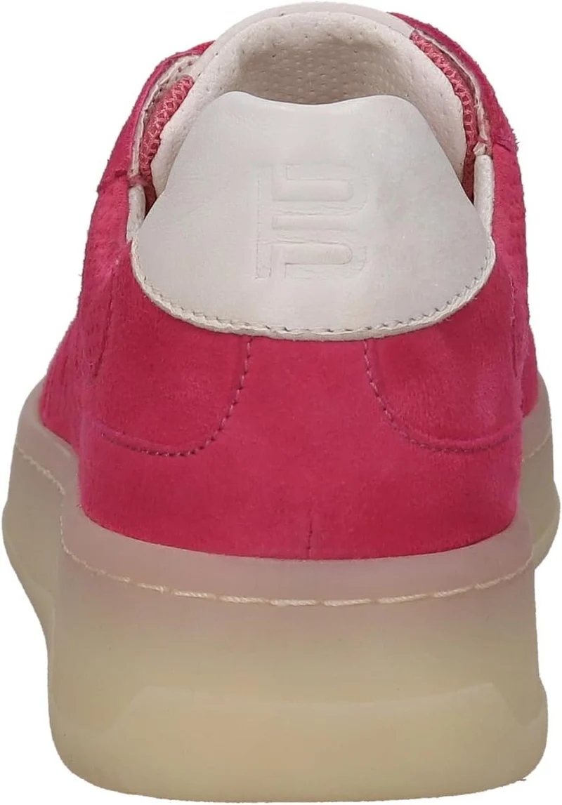 BAGATT Damen Sneaker Schnürschuhe Halbschuhe pink weiß Veloursleder