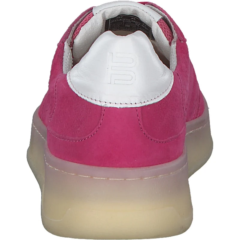 BAGATT Damen Sneaker Schnürschuhe Halbschuhe pink weiß Veloursleder