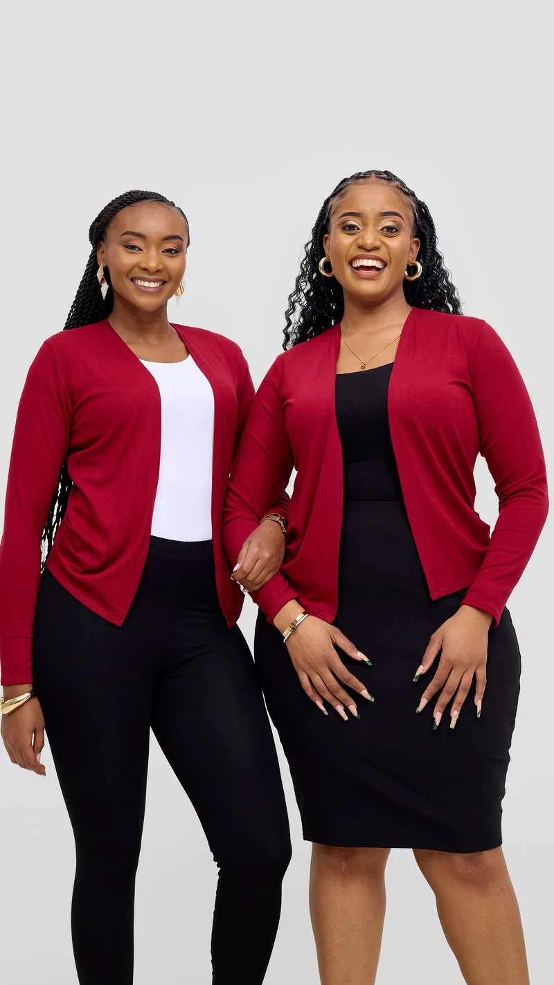 Vivo Basic Sienna Waterfall In Jersey - Dark Red