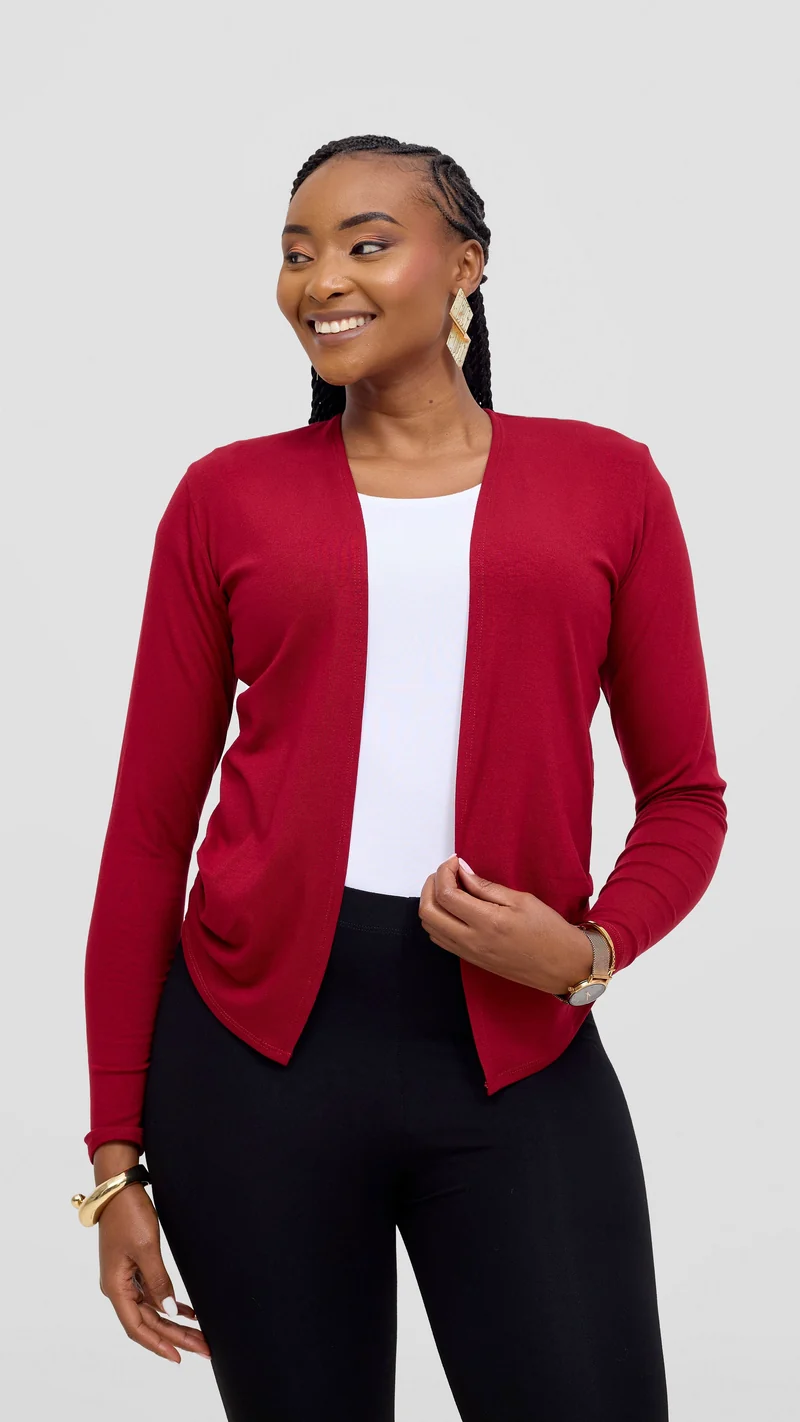 Vivo Basic Sienna Waterfall In Jersey - Dark Red