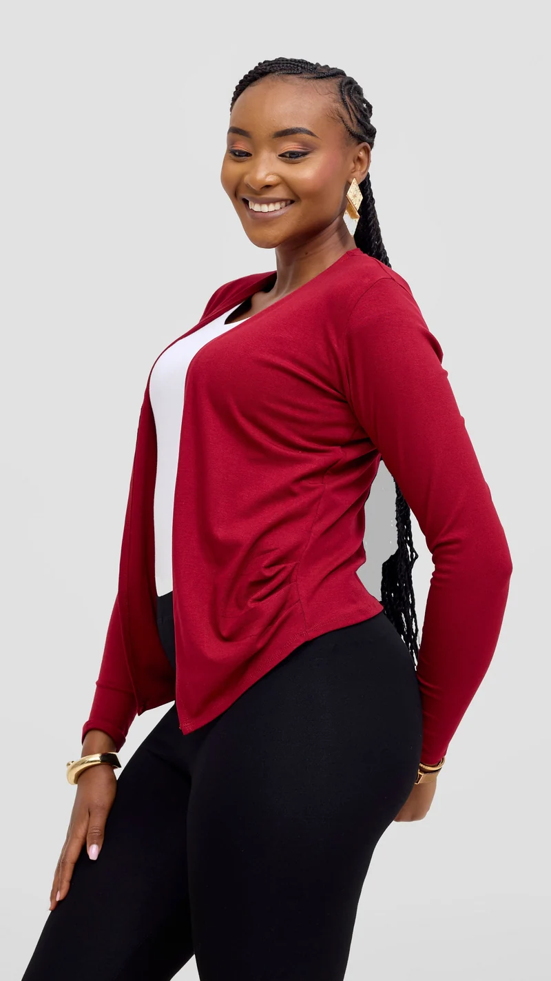 Vivo Basic Sienna Waterfall In Jersey - Dark Red