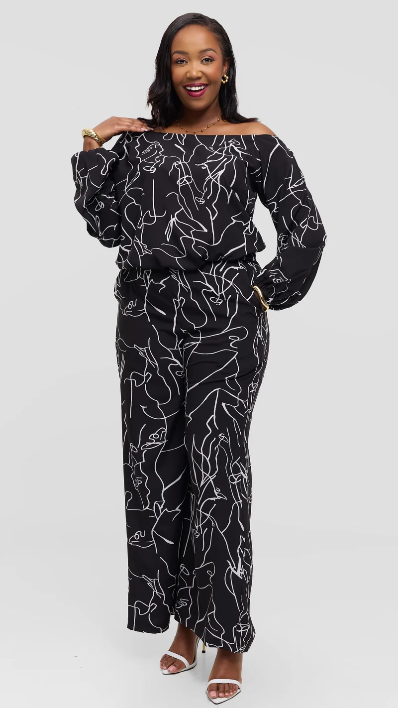 Hawi Sartorial Victoria 2 Piece Set - Black / White