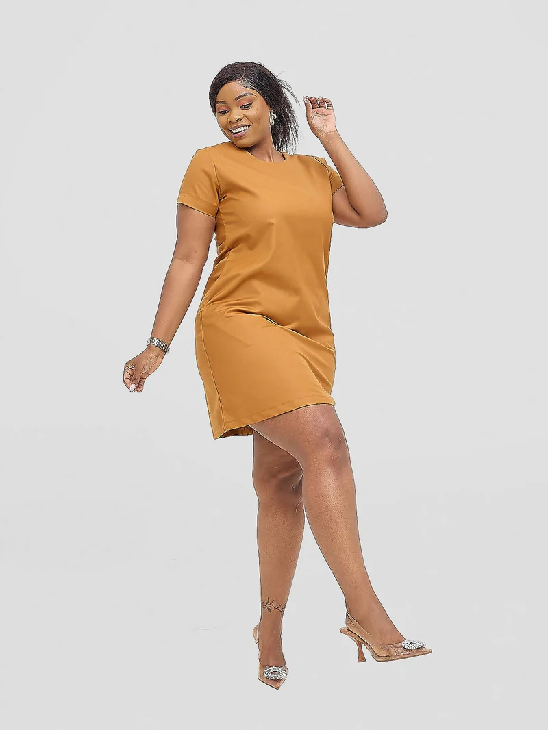 Salok Wear Bina Dress - Mustard