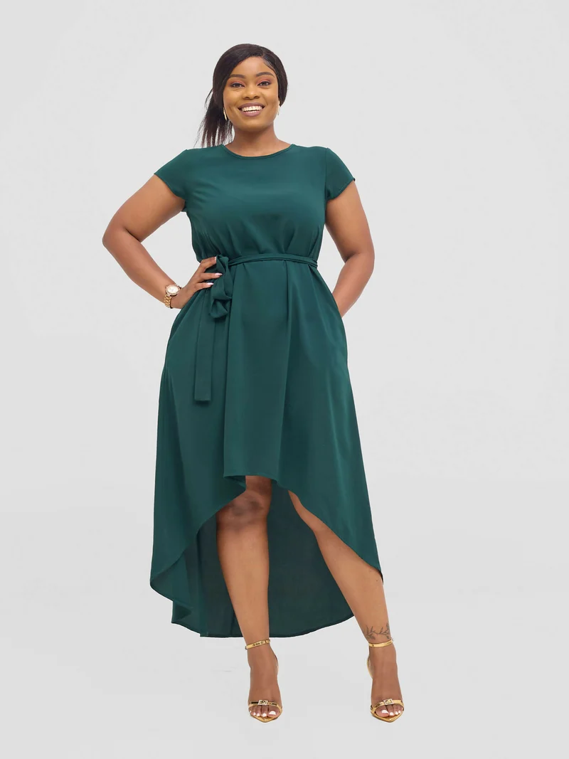 Salok Wear Bumbe High-Low Dress - Green