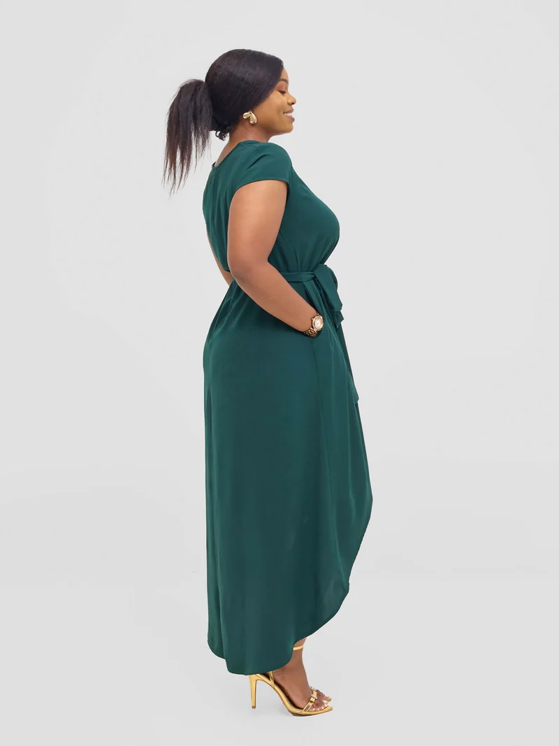 Salok Wear Bumbe High-Low Dress - Green
