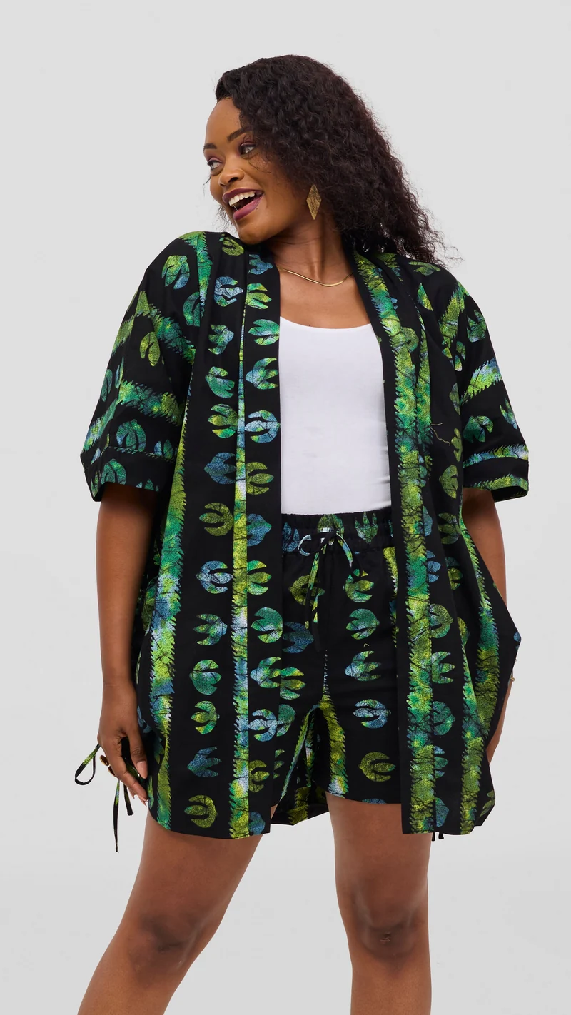 Safari by Vivo Zehra Kitenge Shorts - Vuga Print