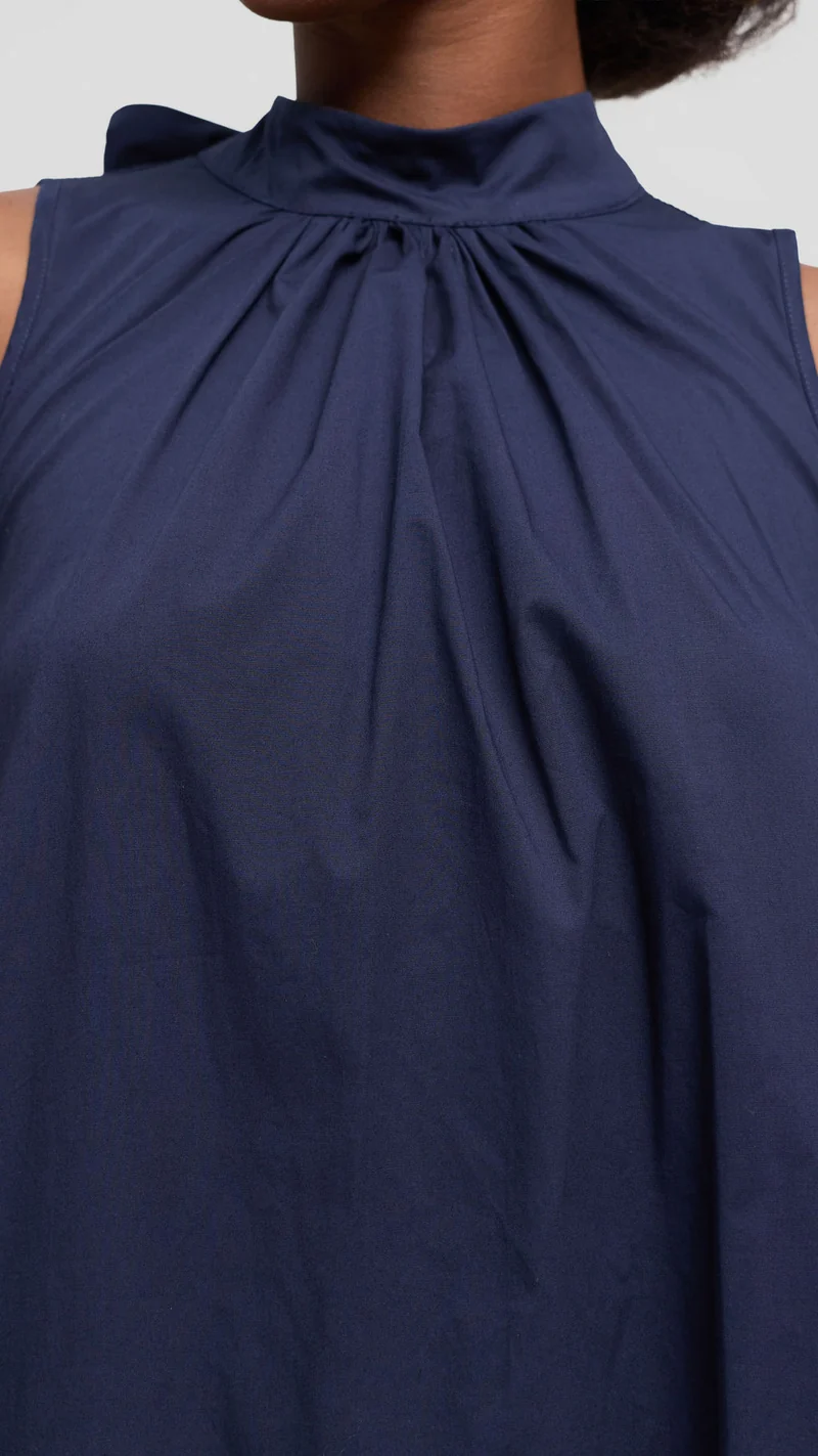 Safari by Vivo Samira Maxi Dress in Cotton - Navy