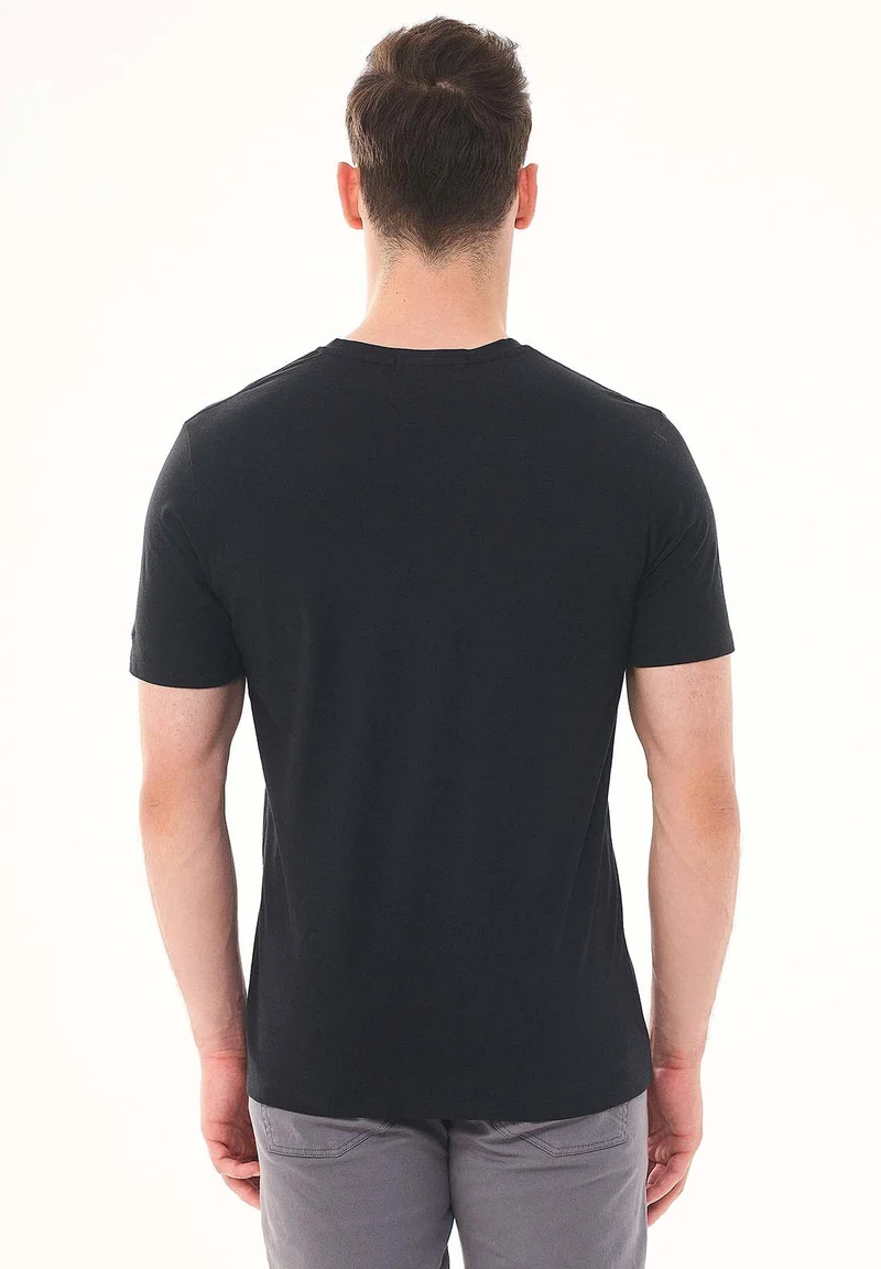 T-Shirt aus Bio-Baumwolle mit Kompass-Print